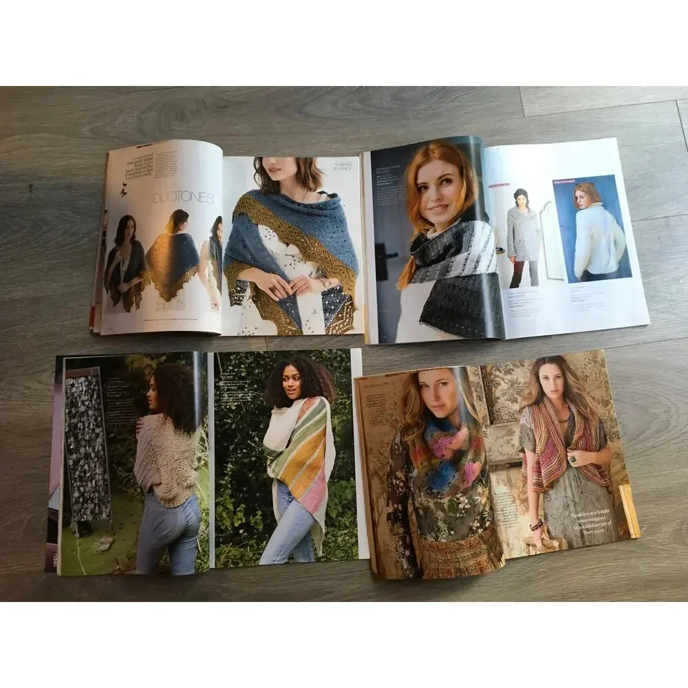 Noro Knitting Pattern Magazines *LOT OF 4* Sweater Scarf Hat Handmade Craft